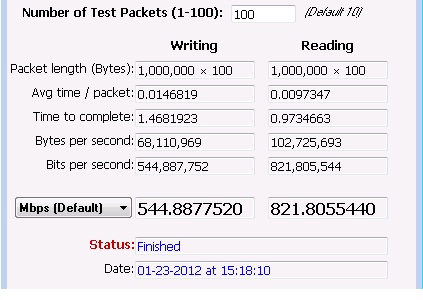 LAN Speed Test for TiVo Repurpose