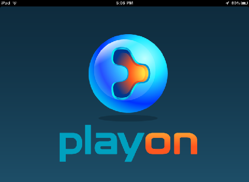 PlayOn logo on iPad